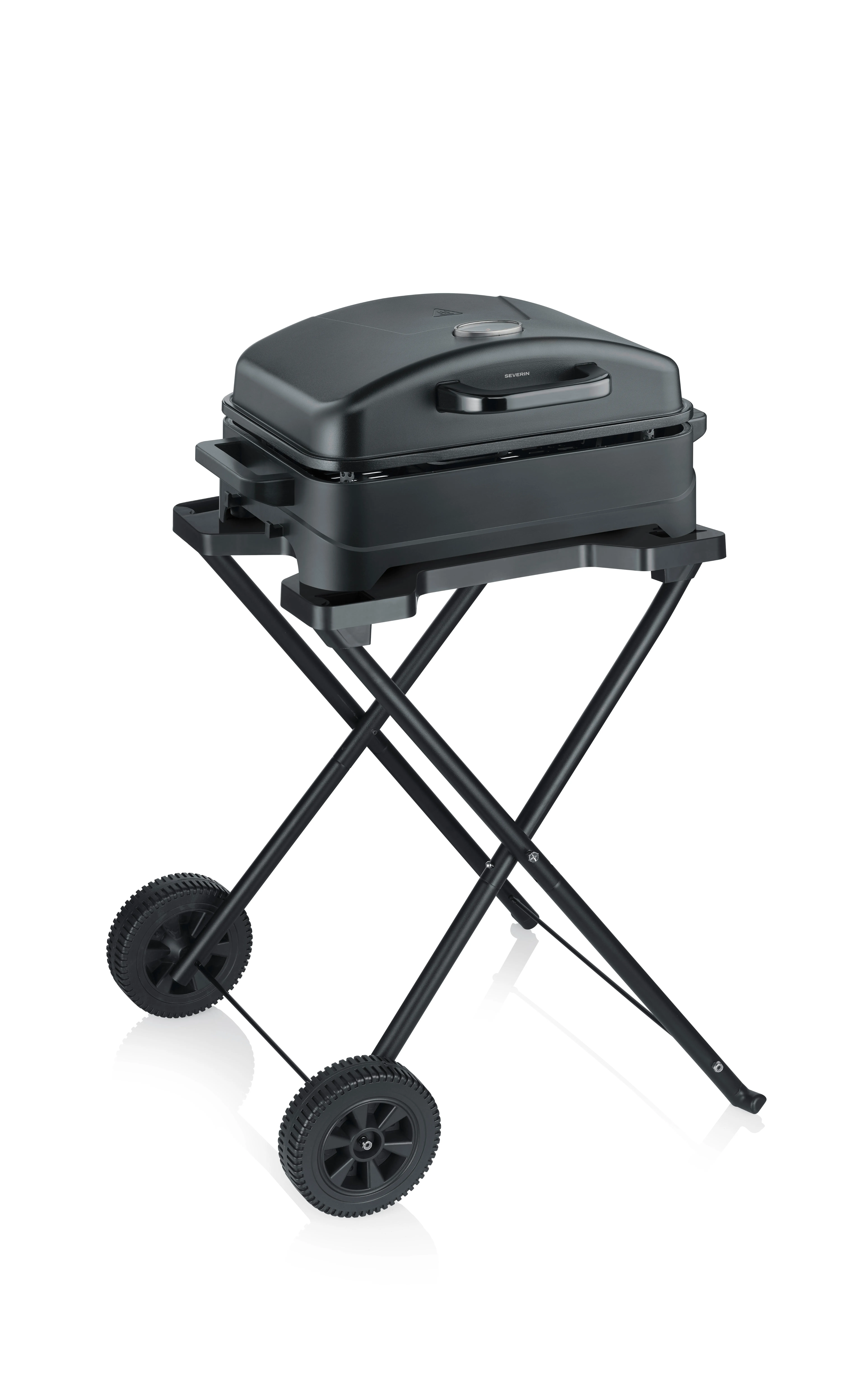 SEVERIN PG8598 Electric Grill with Stand and Lid, 2300 W, Black