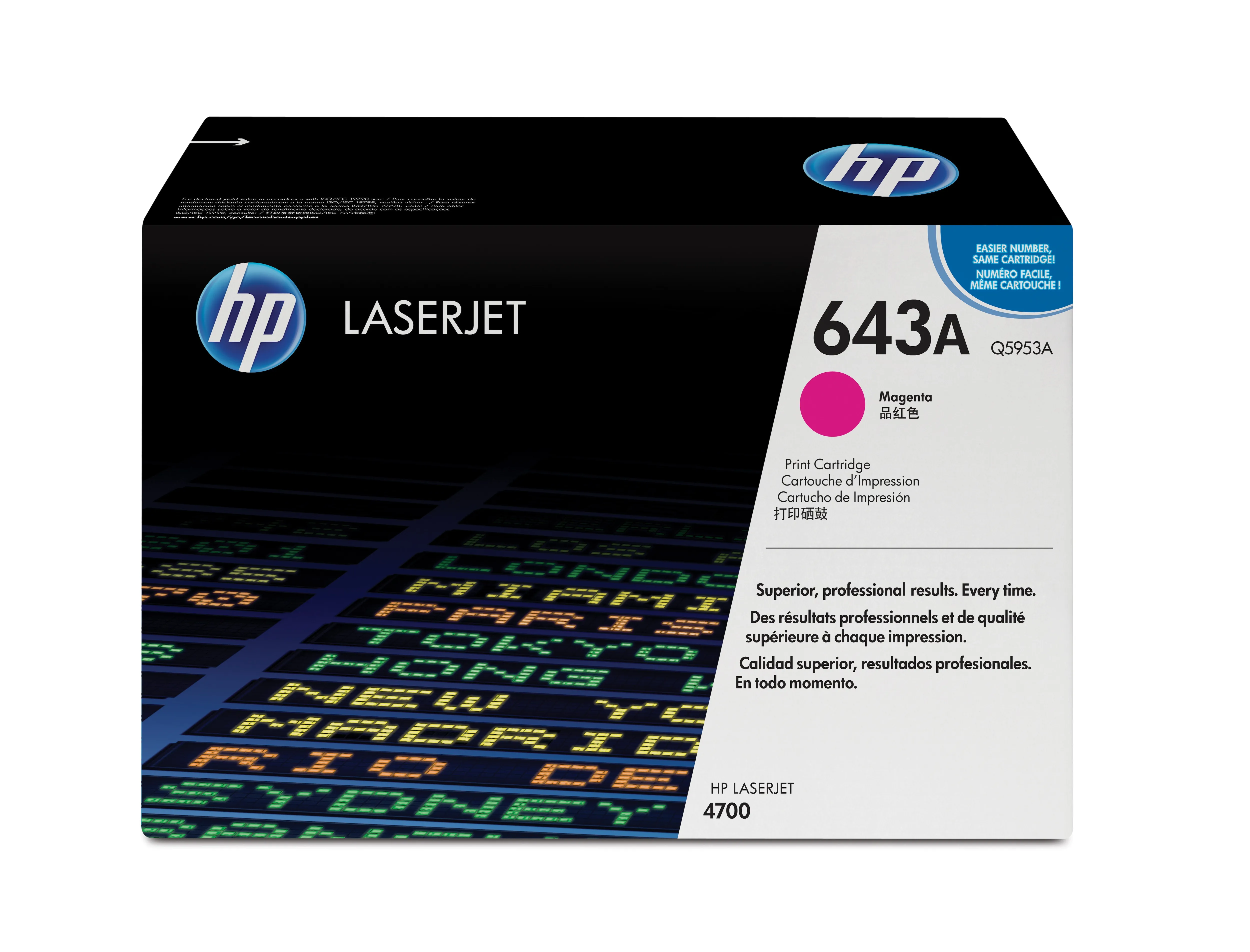 HP 643A lasertoner, magenta