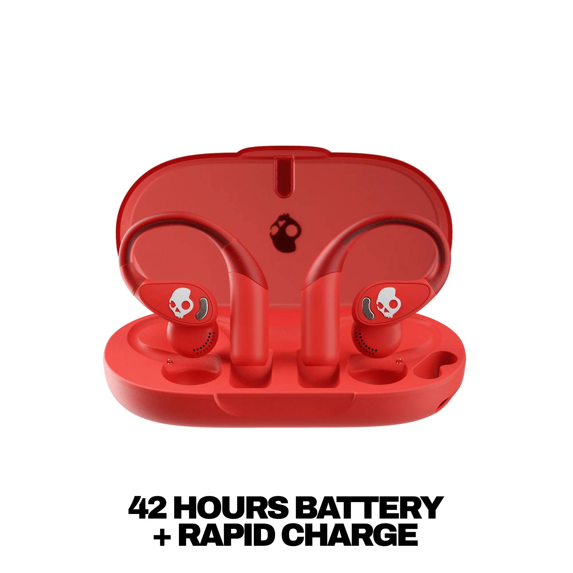 Skullcandy Push 540 Open -langattomat nappikuulokkeet, punainen