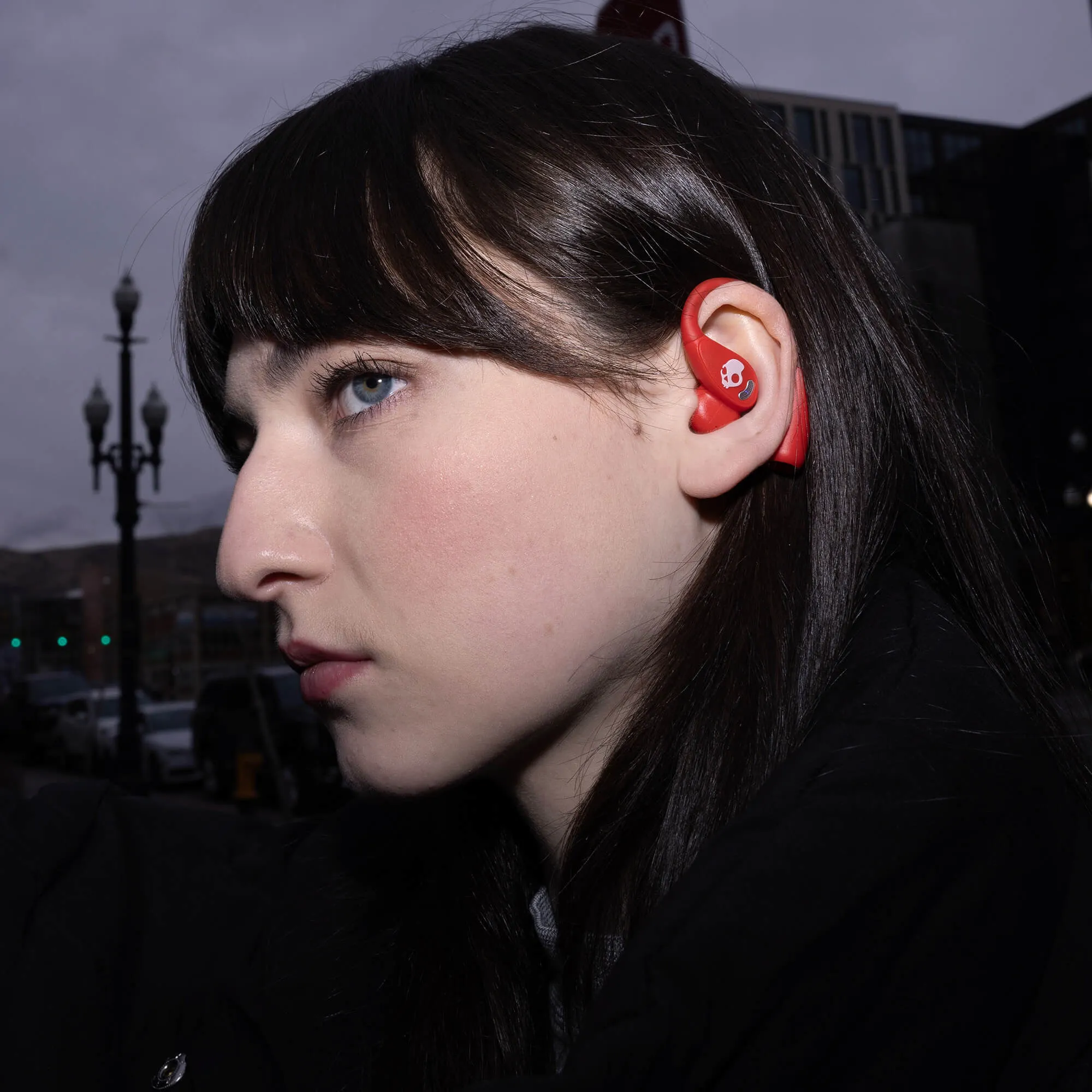 Skullcandy Push 540 Open -langattomat nappikuulokkeet, punainen