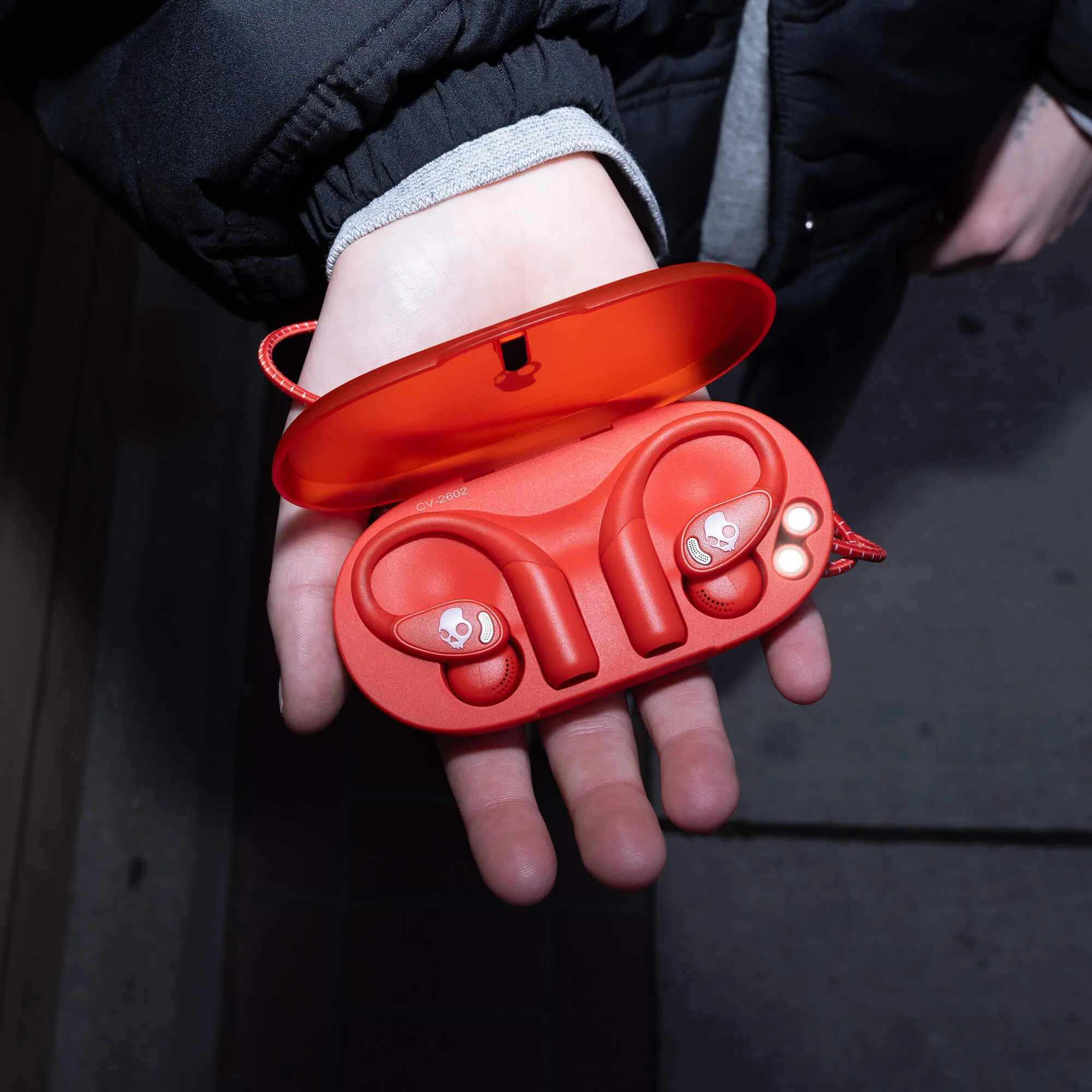 Skullcandy Push 540 Open -langattomat nappikuulokkeet, punainen