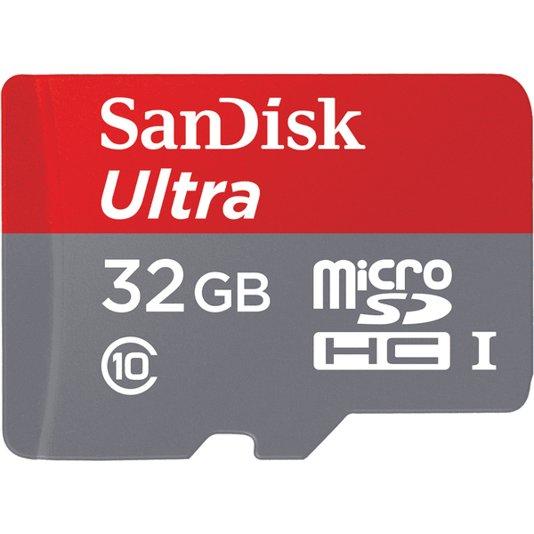 SanDisk 32 GB Ultra Android, Class 10 MicroSDHC-kort + SD adapter