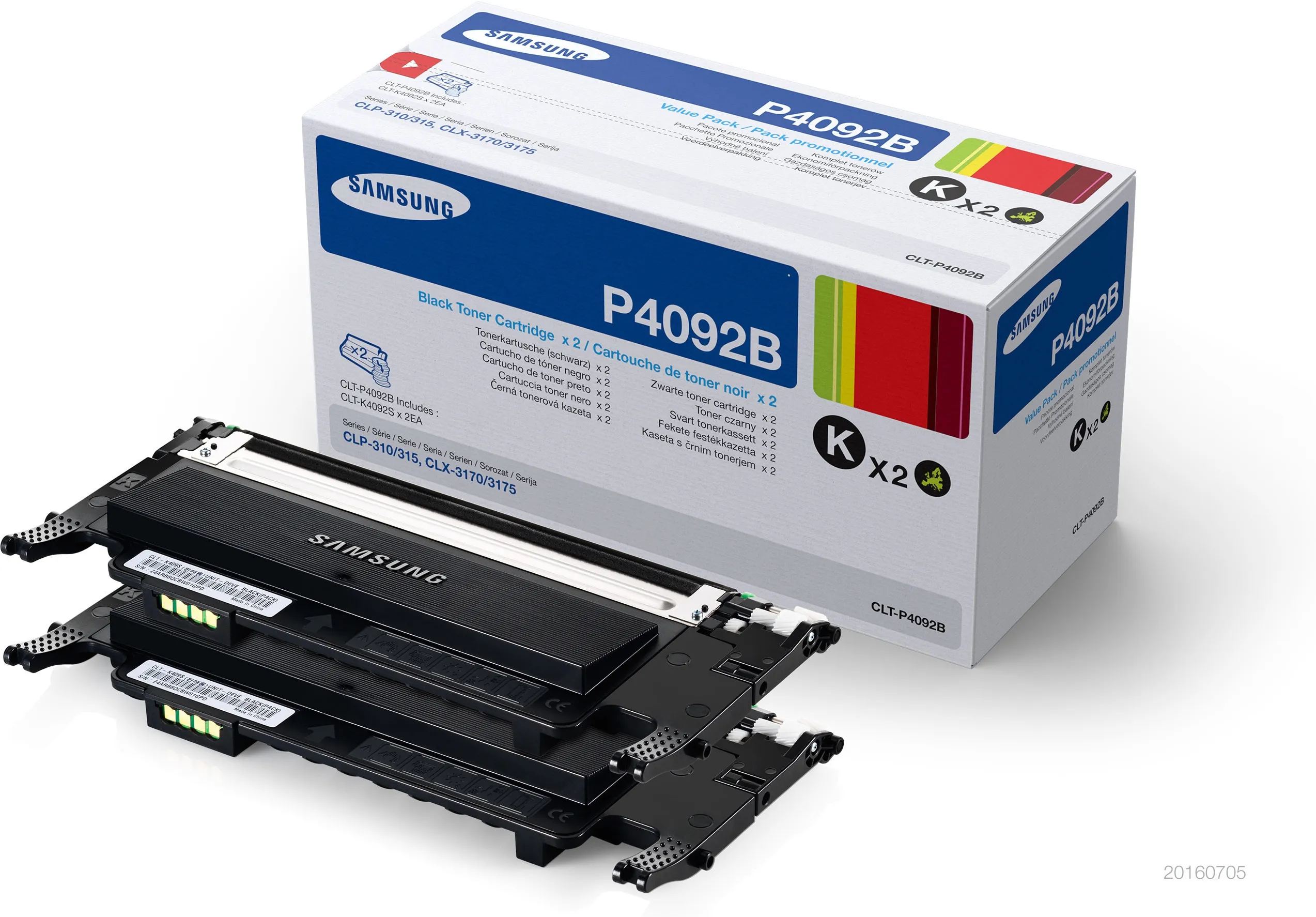 CLP-310/315/CLX-3170/3175 toner black 1.5K (twin pack)