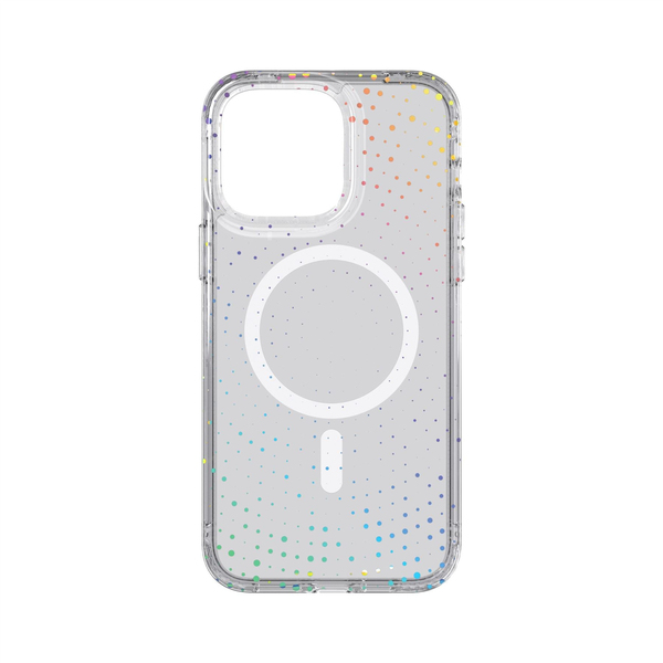 Tech21 Evo Sparkle MagSafe, iPhone 14 Pro Max -suojakuori, Läpinäkyvä