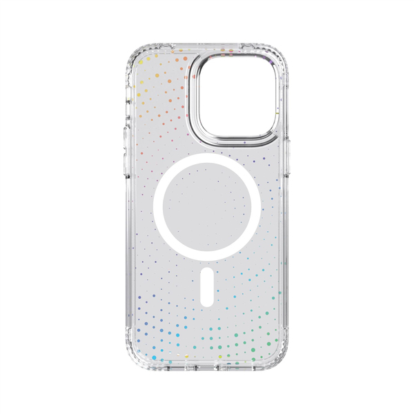 Tech21 Evo Sparkle MagSafe, iPhone 14 Pro Max -suojakuori, Läpinäkyvä