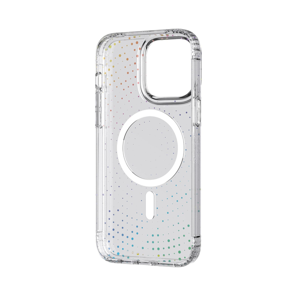 Tech21 Evo Sparkle MagSafe, iPhone 14 Pro Max -suojakuori, Läpinäkyvä