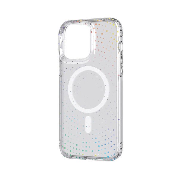 Tech21 Evo Sparkle MagSafe, iPhone 14 Pro Max -suojakuori, Läpinäkyvä