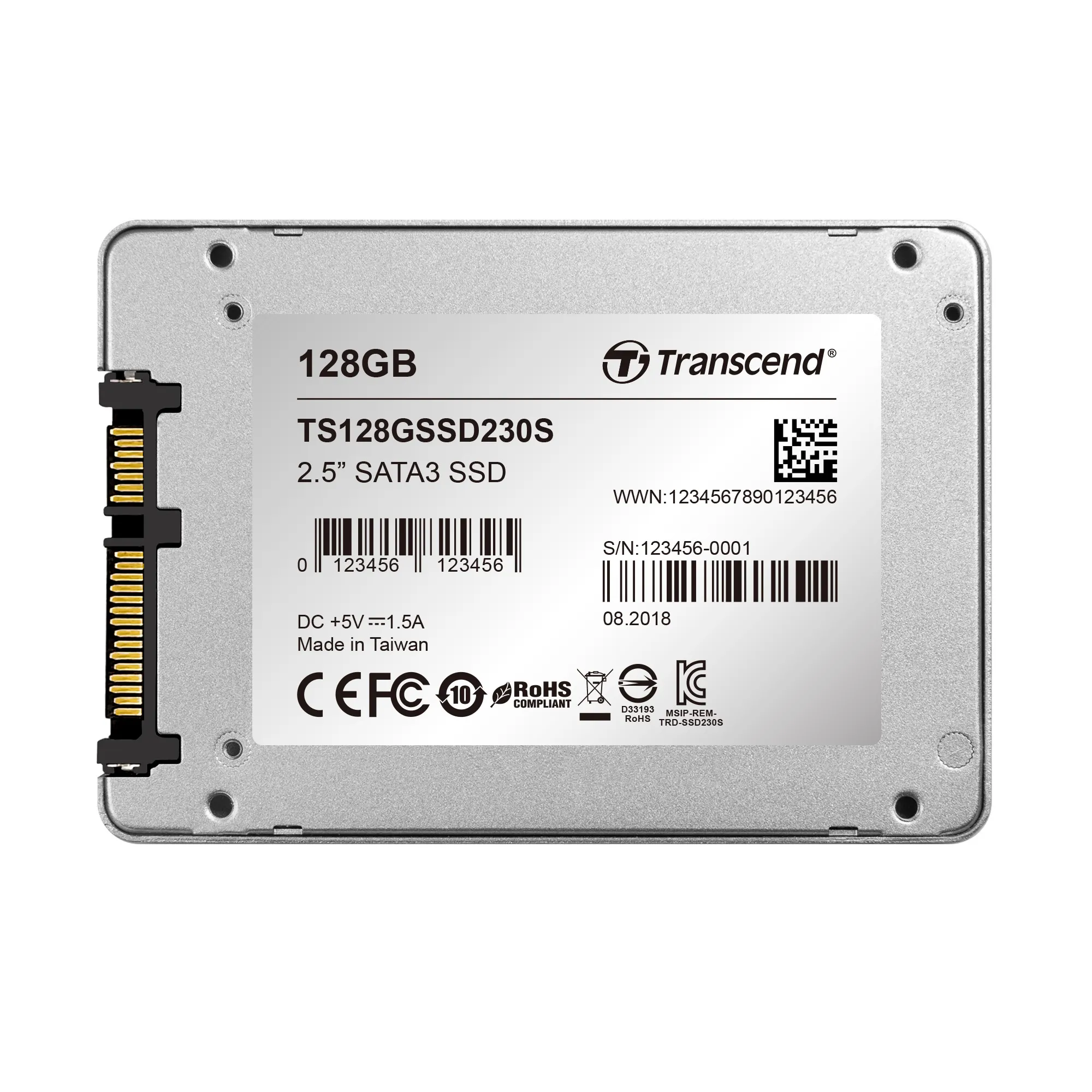 Transcend SATA III 6Gb/s SSD230S 128GB 128GB, SATA III, 2.5" - SSD