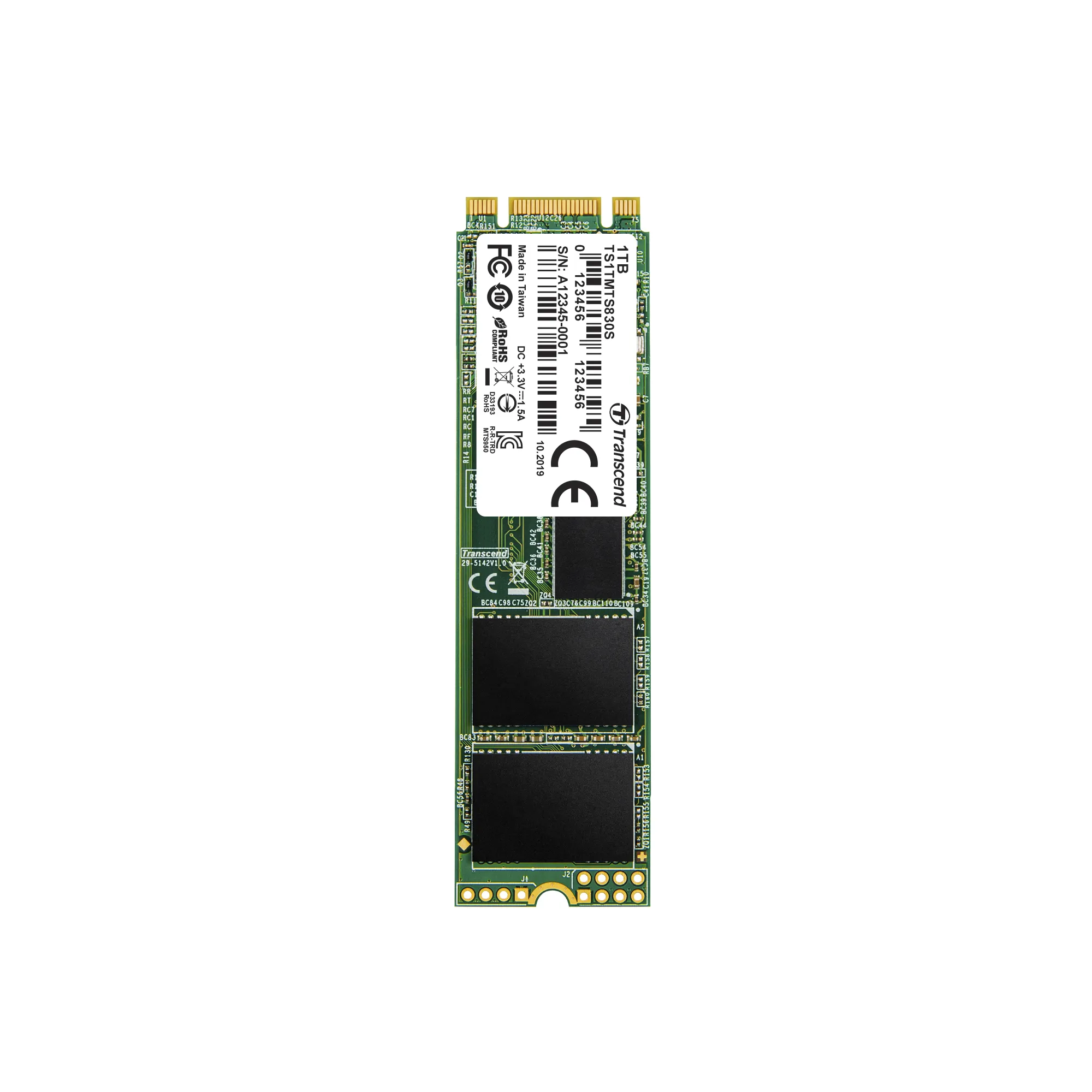 Transcend M.2 SSD 830S 1TB 1 TB, SATA III, M.2 - SSD