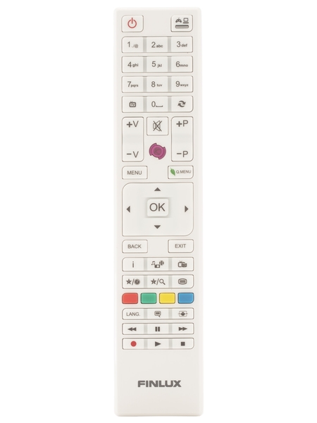 FINLUX Kaukos&auml;&auml;din Televisioille. Valkoinen.