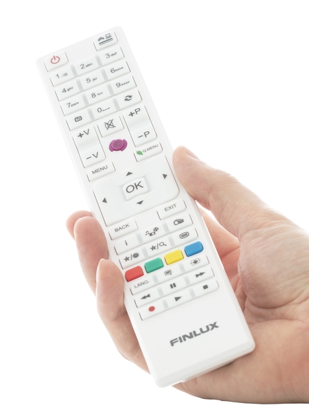 FINLUX Kaukos&auml;&auml;din Televisioille. Valkoinen.