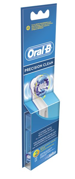 BRAUN VAIHTOHARJA ORAL-B -EB20 2 PrecisionClean 2, paketissa 2 vaihtoharjaa (EB 17)