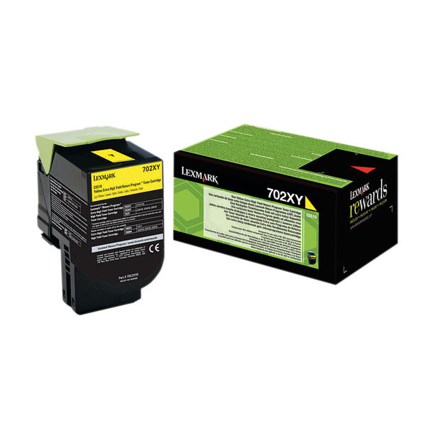 Lexmark 702XY Extra High Yield toner cartridge, Yellow