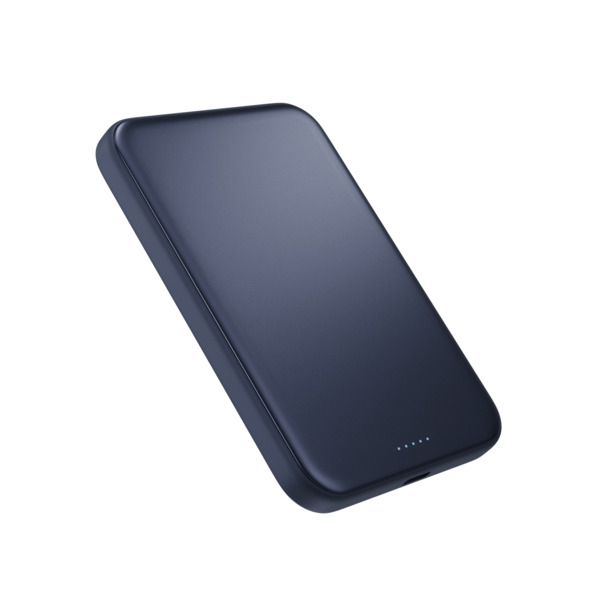 Epico UltraPack Qi2 25W Slim 5000mAh Alu Mag+ Wireless Power Bank EM55 | Deep Blue | MagSafe Compatible