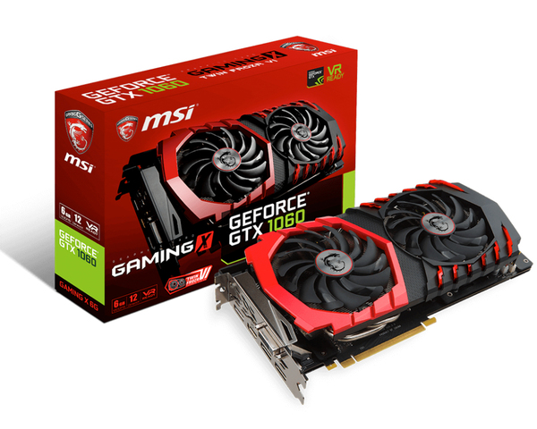 MSI GeForce GTX 1060 Gaming X 6GB - grafikkort
