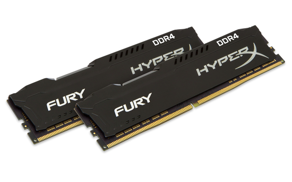 Kingston 16GB (2x8GB) Hyper X Fury, DDR4 2400MHz - Black