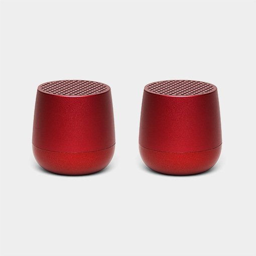 LEXON TWIN MINO+ wireless speaker red