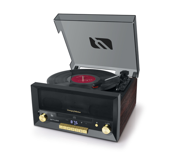Muse MT-112 W - retro skivtallrik, FM/BT/CD/USB