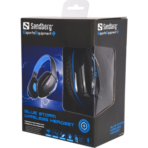 Sandberg Blue Storm - wireless gaming headset