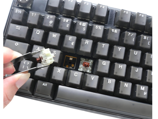 Ducky One 3 Aura Black SF 65% Cherry Red RGB - gaming keyboard