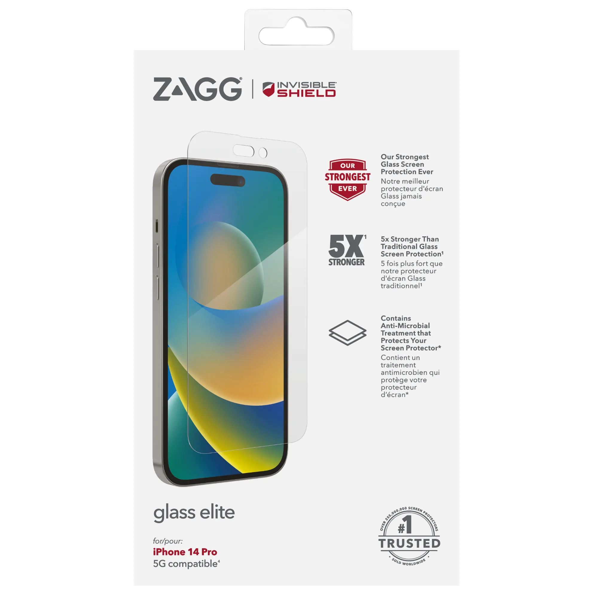 Zagg InvisibleShield Glass Elite, iPhone 14 Pro - Screen Glass