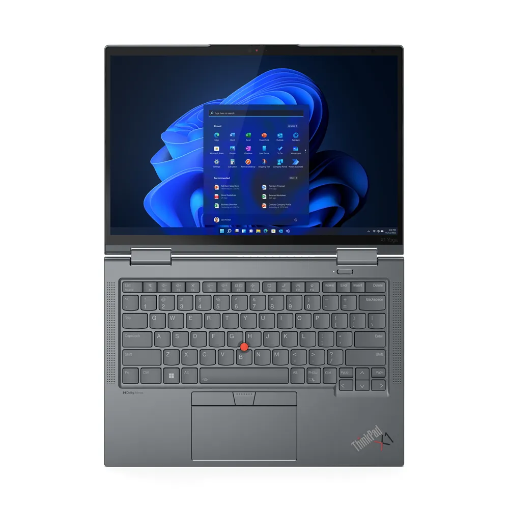 Lenovo ThinkPad X1 Yoga Gen 8 14" i5-1335U, 16 Gt, 256 Gt, Win 11 Pro -kannettava, harmaa