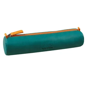 Rhodiarama round pencil case peacock
