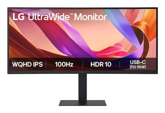 LG UltraWide 34U650A-B 34" WQHD, IPS Curved Monitor with USB-C hub