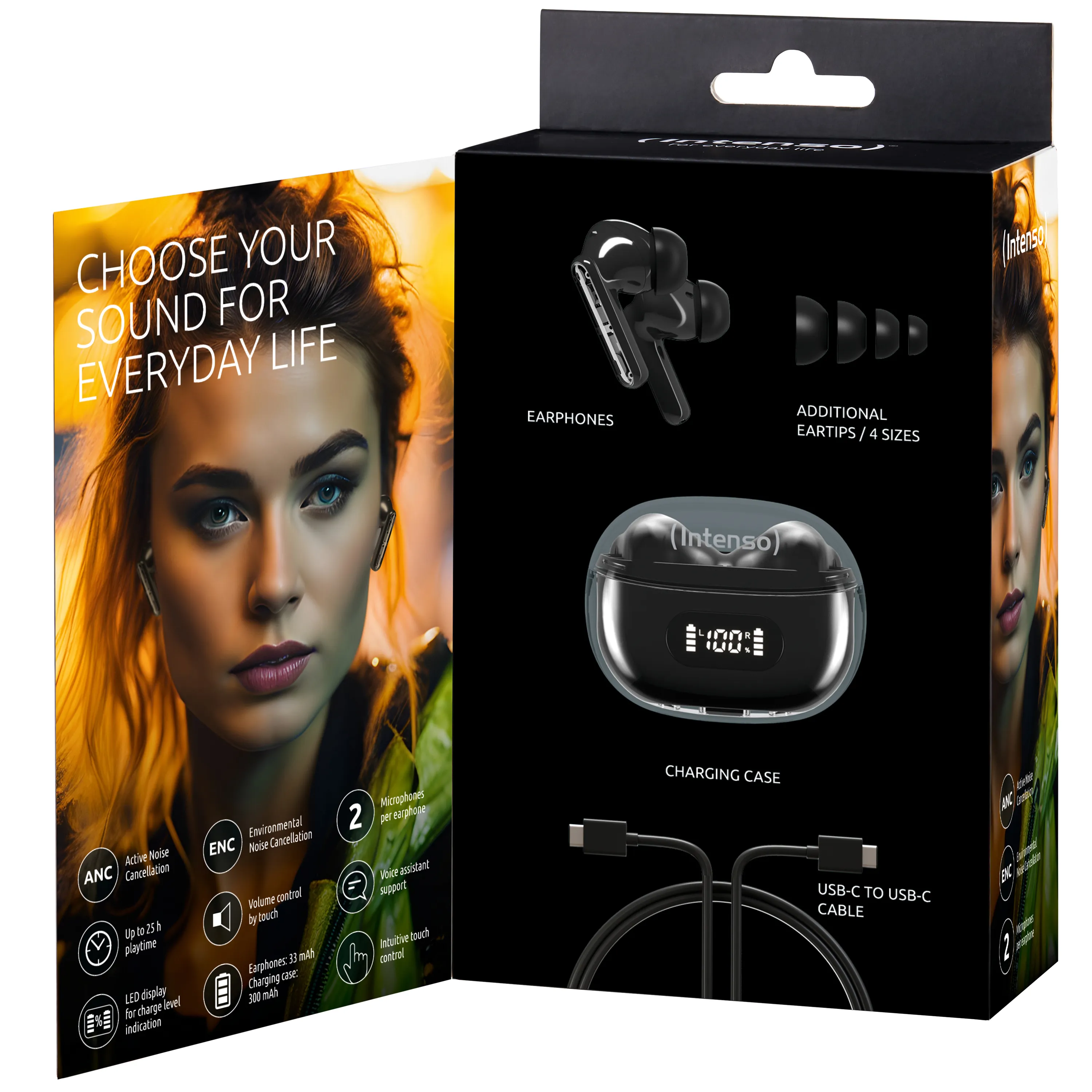 Intenso Buds Plus T310AE - trådlösa öronsnäckor