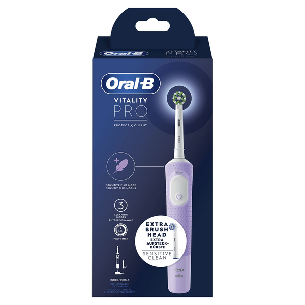 Oral-B Vitality Pro + Extra Refill - electric toothbrush, lilac