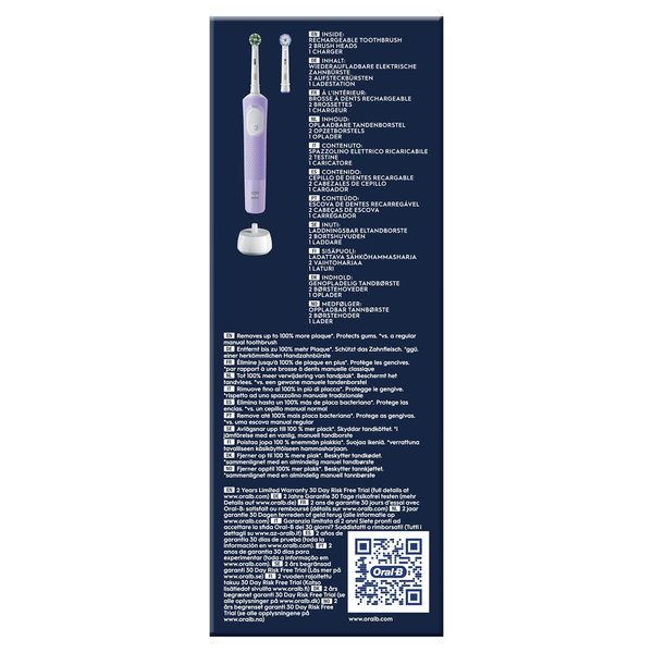 Oral-B Vitality Pro + Extra Refill - eltandborste, lila