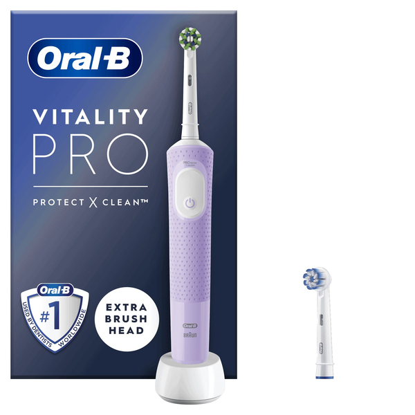 Oral-B Vitality Pro + Extra Refill - eltandborste, lila