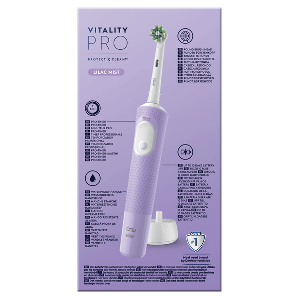 Oral-B Vitality Pro + Extra Refill - eltandborste, lila