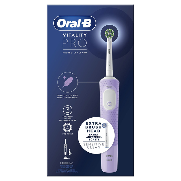 Oral-B Vitality Pro + Extra Refill - electric toothbrush, lilac