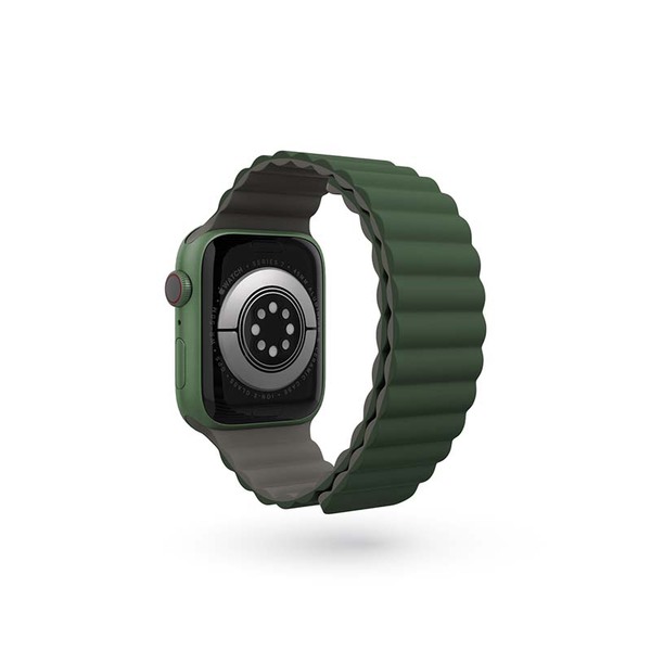 EPICO Watch Strap Magnetic for Apple Watch 38/40/41mm - gray/green