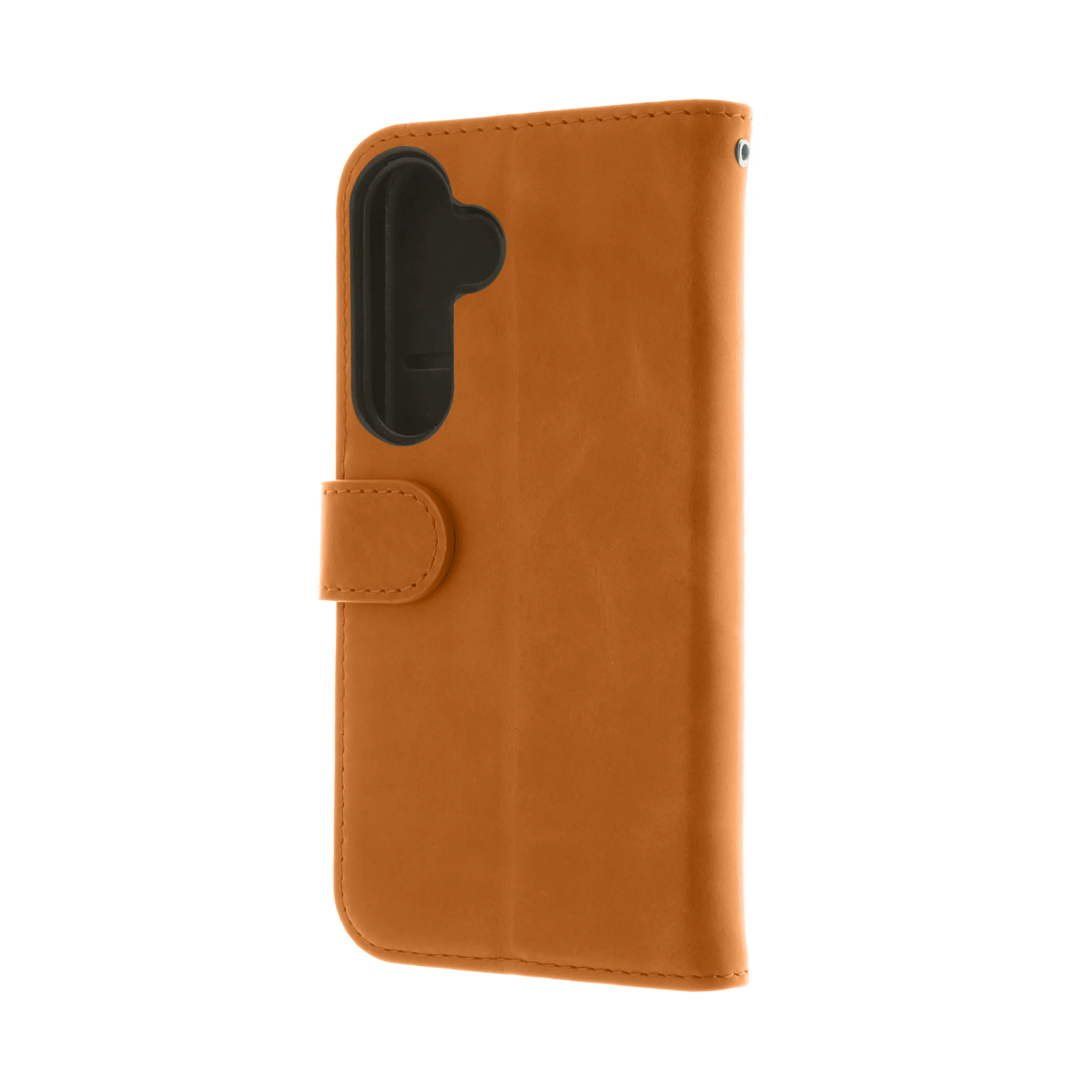 Insmat Premium Flip Case, Galaxy S24 - pl&aring;nboksfodral, Brun