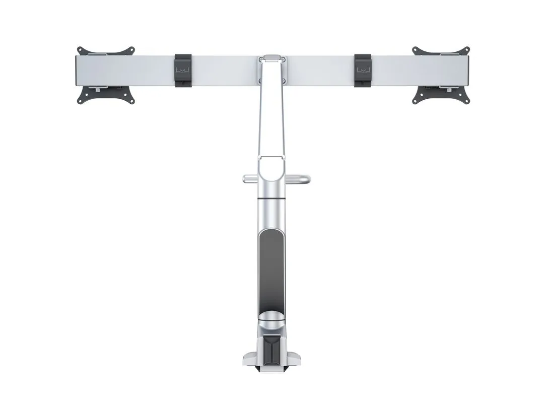 M VESA Gas Lift Arm w. Duo Crossbar 2 Silver
