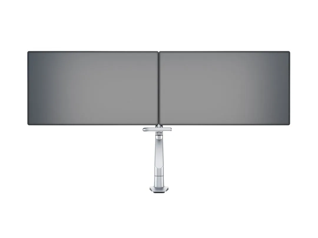 M VESA Gas Lift Arm w. Duo Crossbar 2 Silver