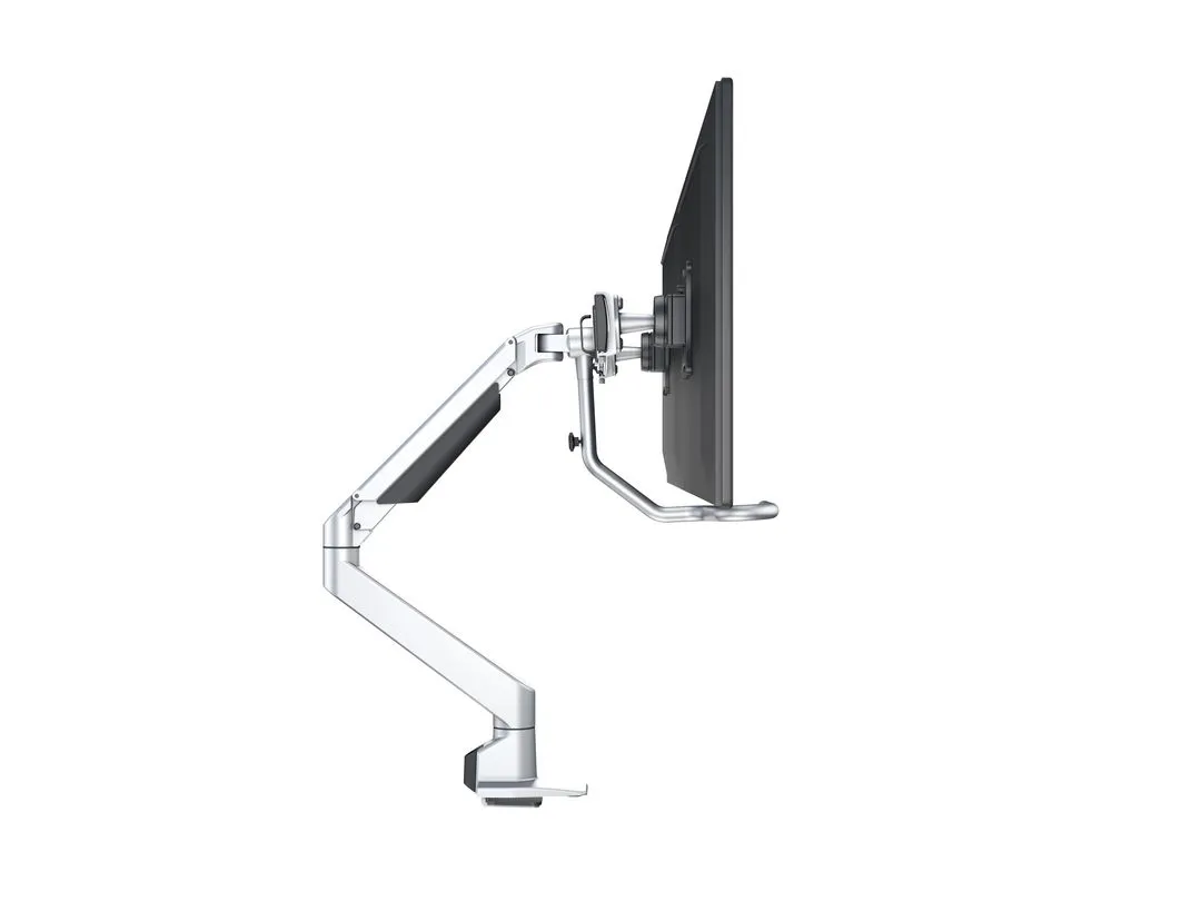 M VESA Gas Lift Arm w. Duo Crossbar 2 Silver