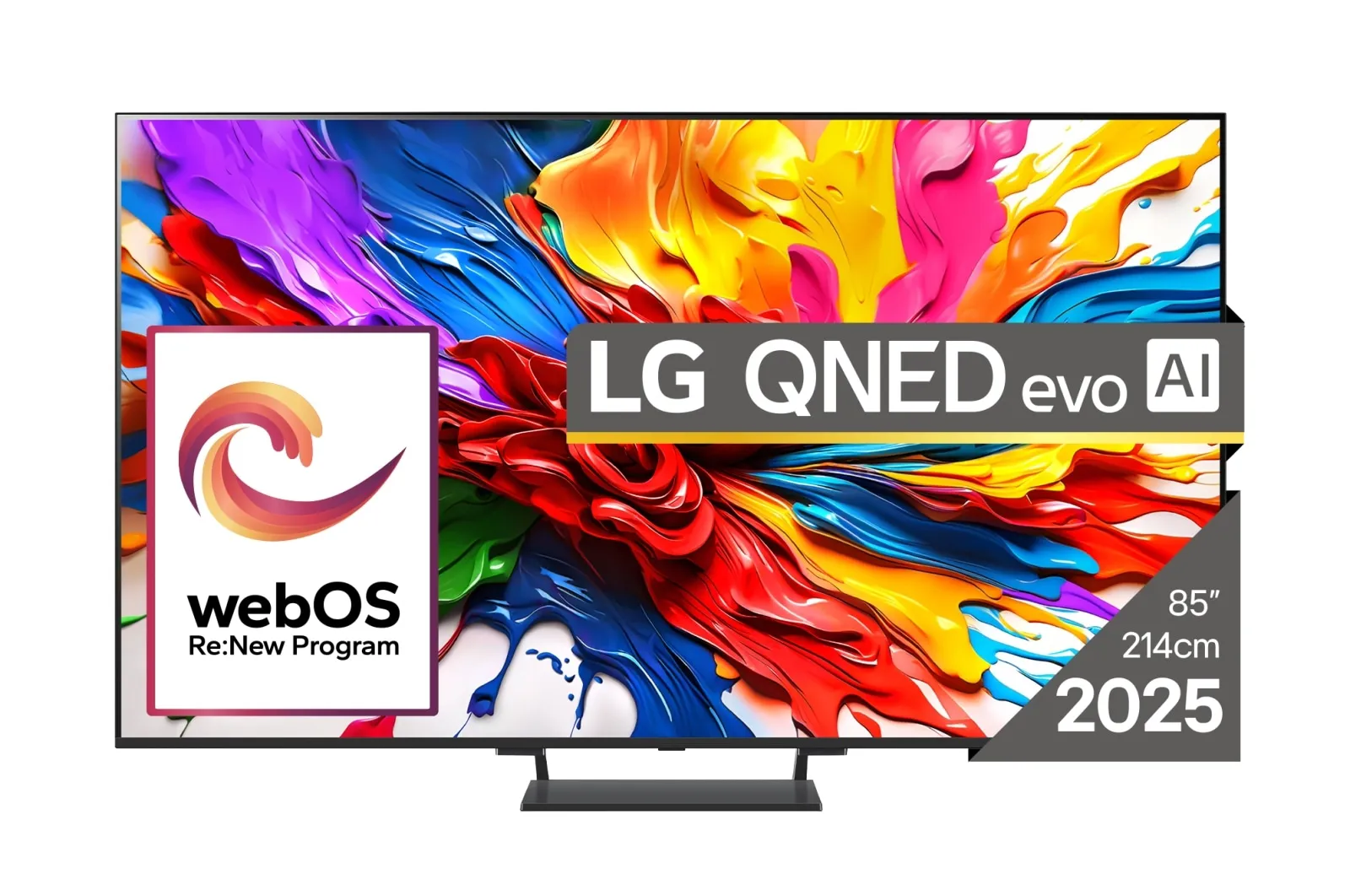 LG QNED93A6A 85" 4K Mini LED webOS 25 TV, 120Hz, HDR10, Dolby Vision