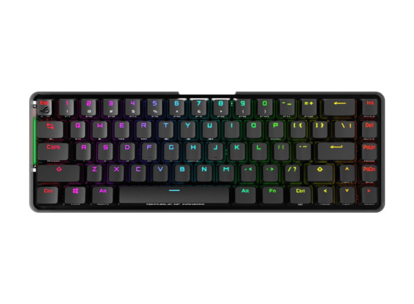 (Fyndh&ouml;rnan) Asus ROG Falchion 65%, Cherry MX Red - tr&aring;dl&ouml;s speltangentbord
