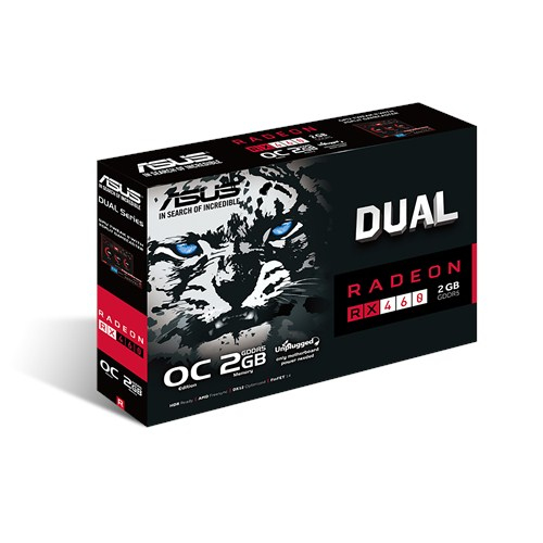 Asus Radeon RX 460 Dual 2GB -n&auml;yt&ouml;nohjain