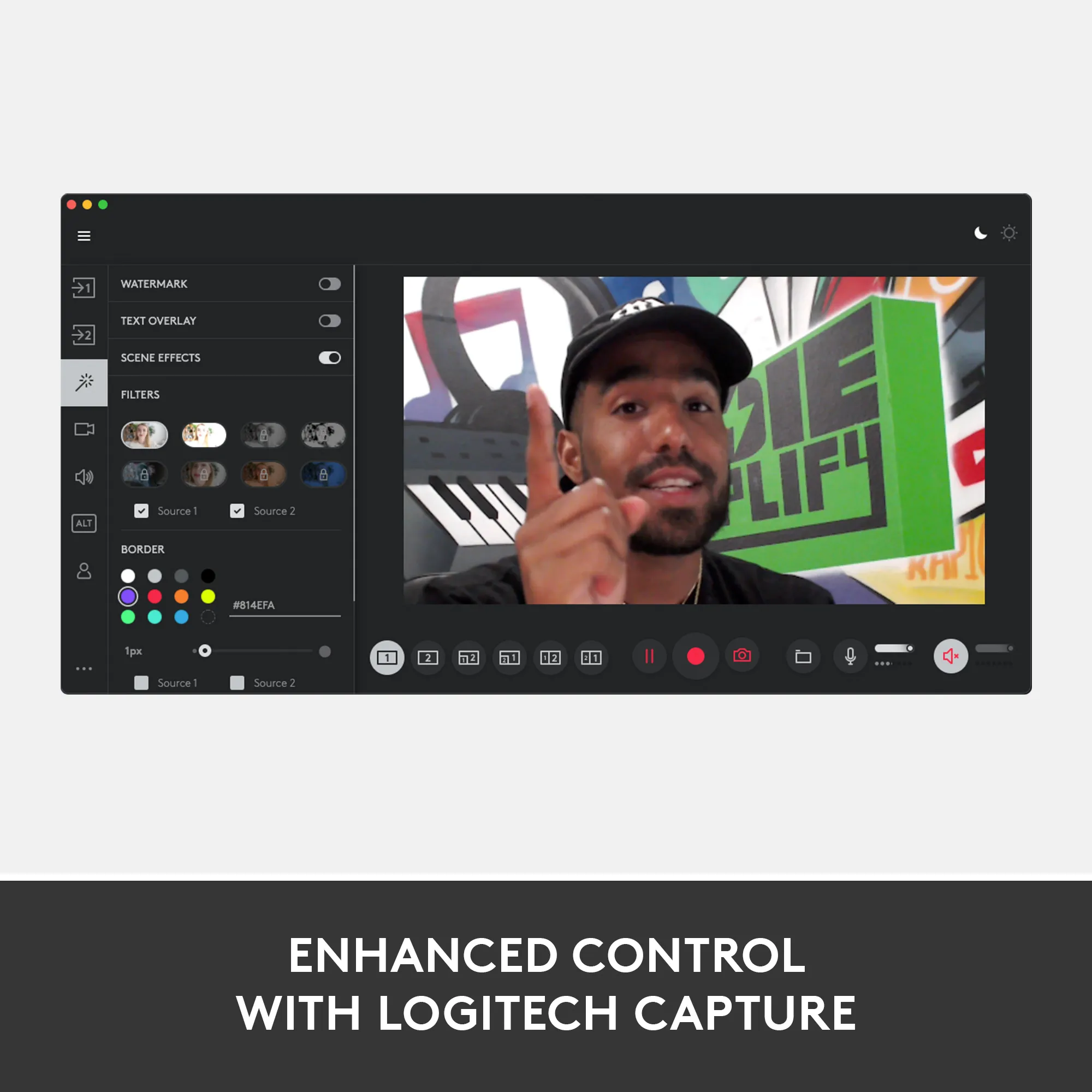 Logitech Streamcam Full HD - webbkamera,graphite