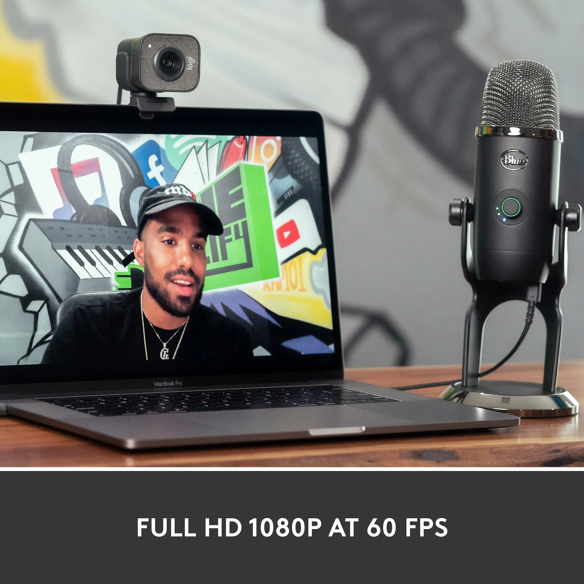 Logitech Streamcam Full HD - webbkamera,graphite