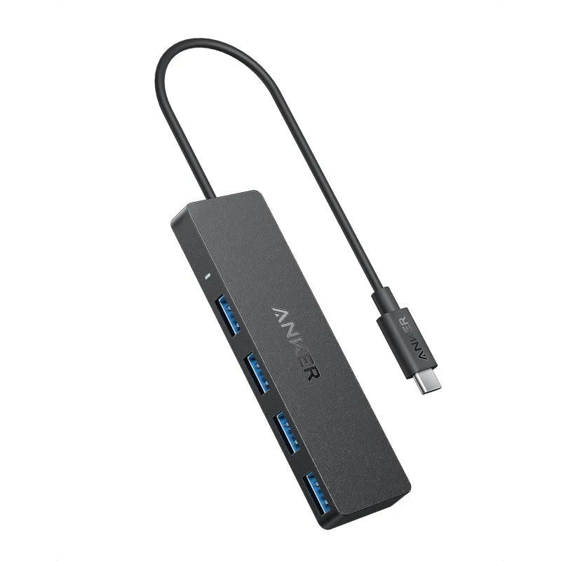 Anker Anker USB-C Data Hub 4-in-1, 5Gbps, Musta