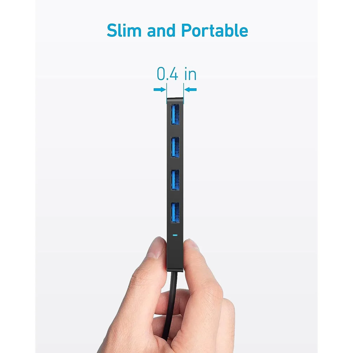 Anker Anker USB-C Data Hub 4-in-1, 5Gbps, Musta
