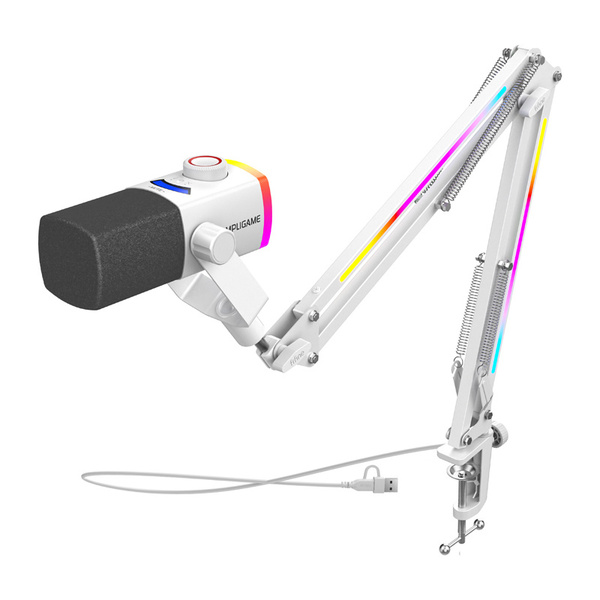 FIFINE AM8PROTW, USB-C ja XLR, dynaaminen -mikrofoni, valkoinen