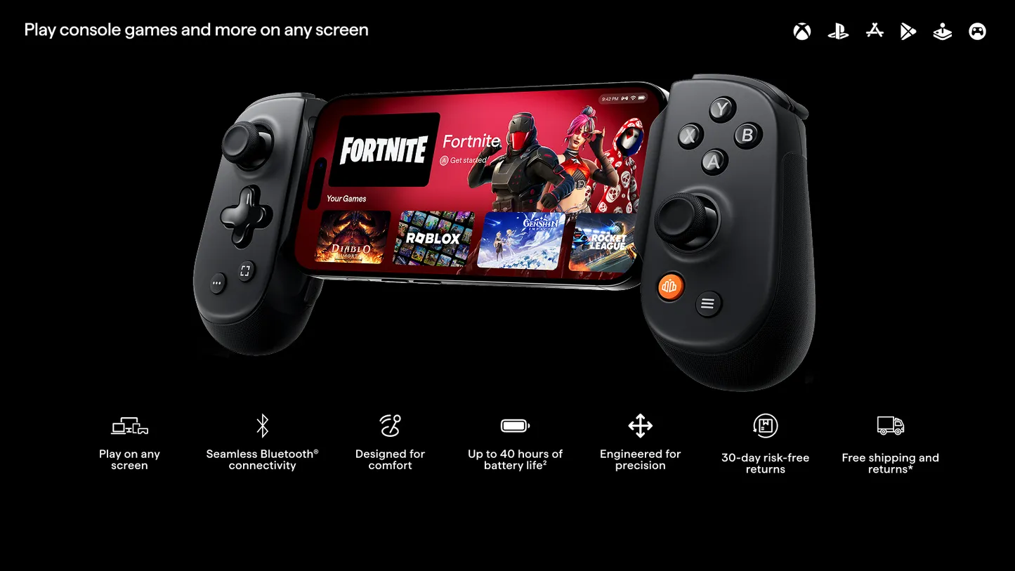 BACKBONE Pro Controller USB-C Universal Black