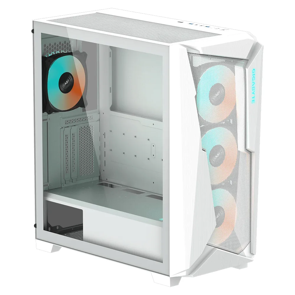 GIGABYTE C301GW V2 Midi-Tower Case with RGB lighting, White