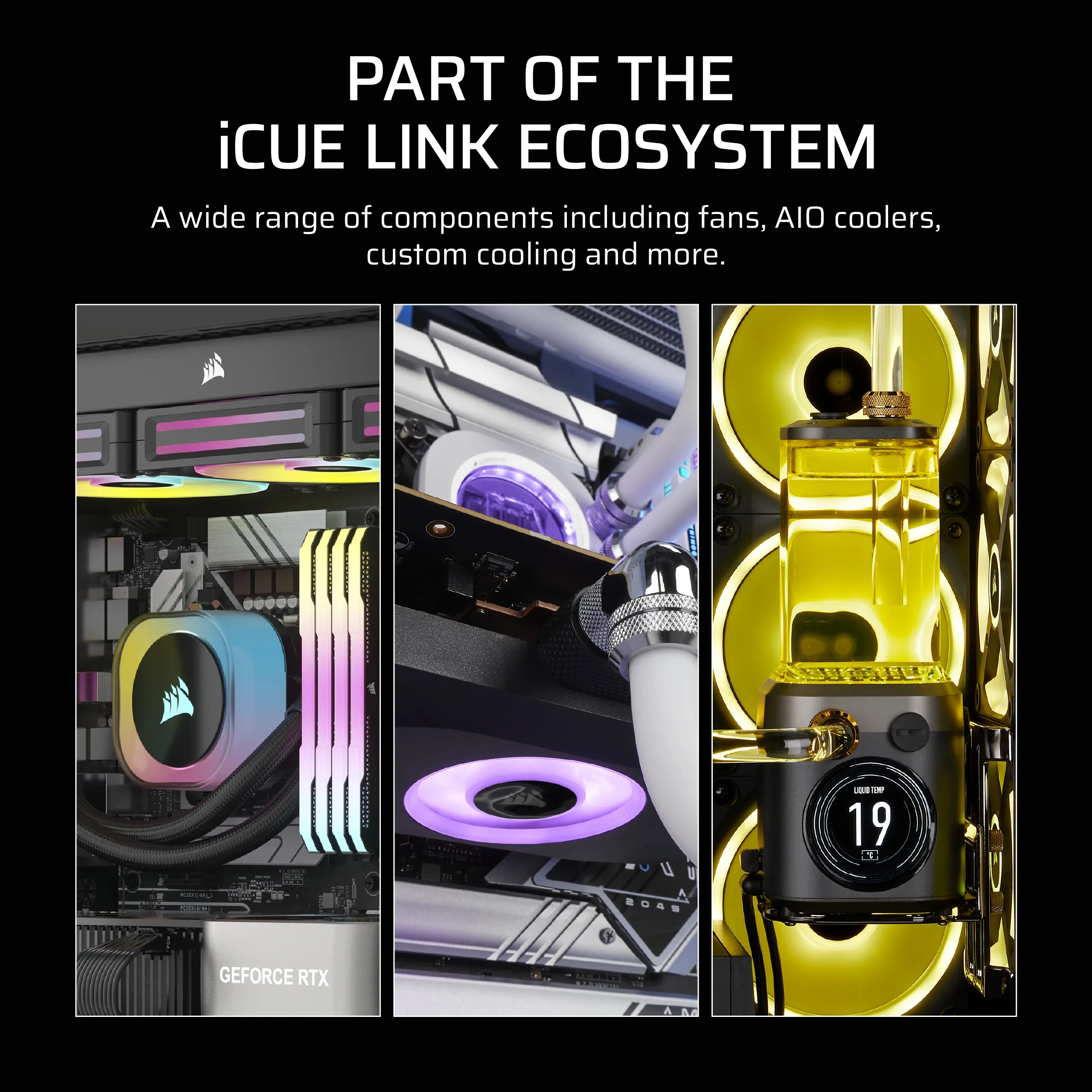 CORSAIR RX MAX Series iCUE LINK RX140 MAX 140mm Fan Dual Fan Kit